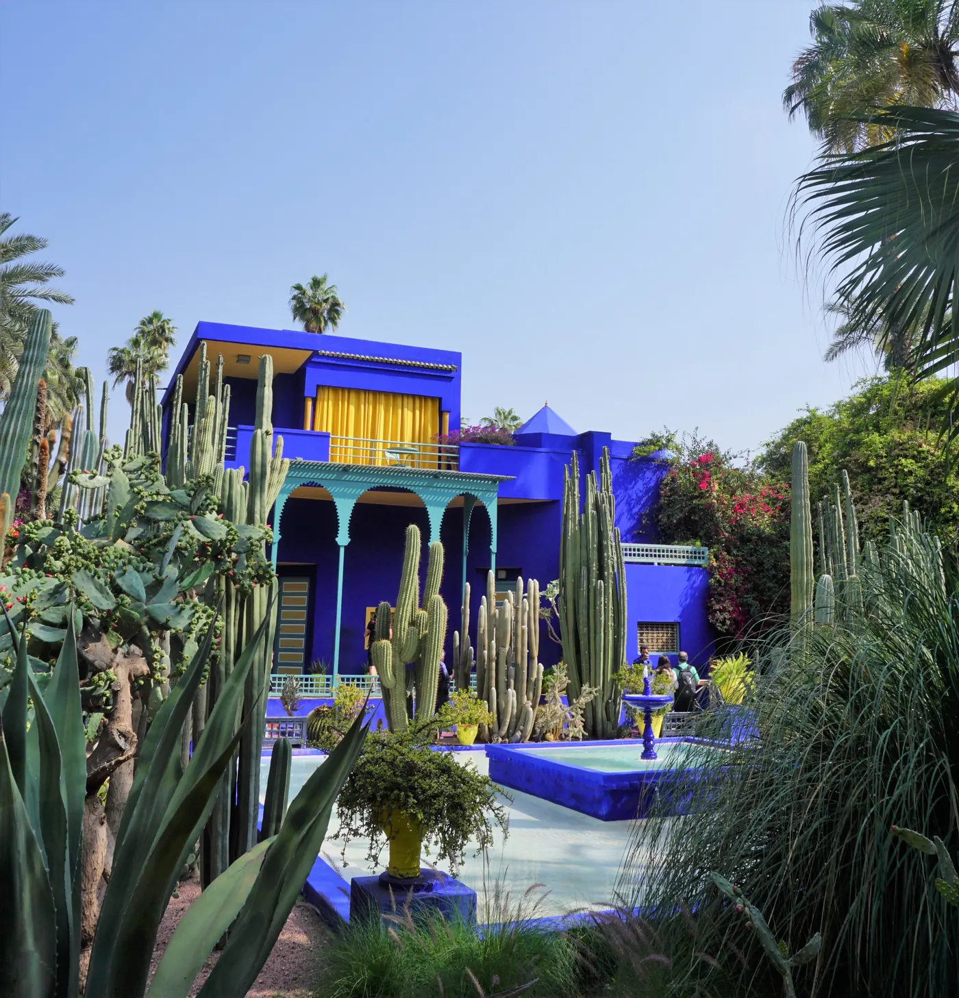 The former blue studio of Jacques Majorelle in Jardin Majorelle, Marrakech